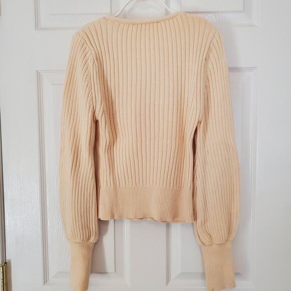 ASTR the Label Mila Ribbed Crop Sweater Blush Size M - Picture 4 of 8